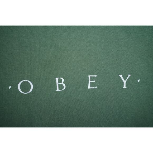 Obey Minimal Logo Graphic Tee – Olive Green – Size L – - Picture 2 of 5